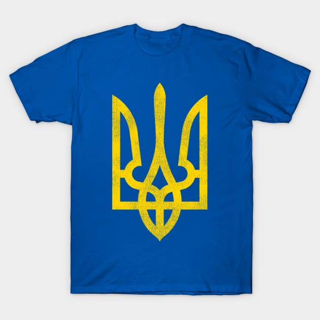 Coat of Arms of Ukraine T-Shirt by darklordpug